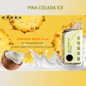 EK 15000 PINA GOLADA ICE flavor High-capacity disposable vape 15000 puff disposable vape longest lasting disposable vape 2025 650mAh battery disposable vape largest puff disposable California buy high puff vape online benefits of ceramic coil vaping