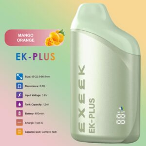 EK Plus MANGO ORANGE flavor High-capacity disposable vape