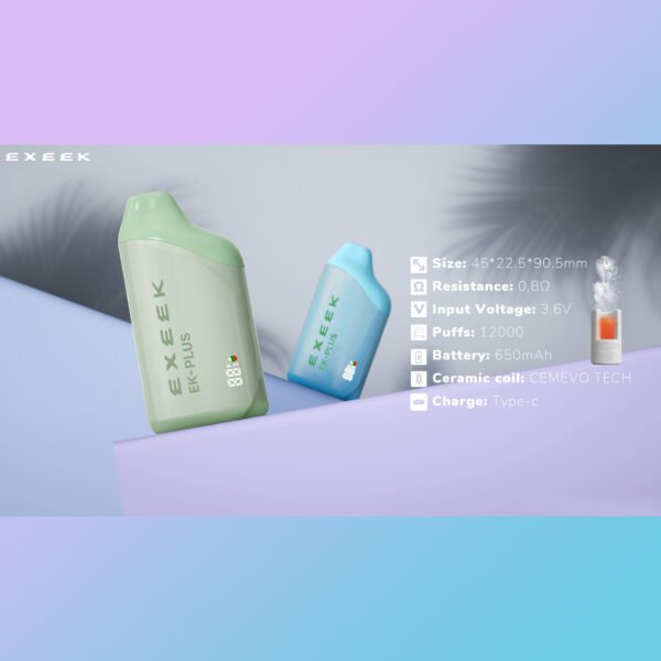EK Plus ROCK SUGAR PEAR  flavor High-capacity disposable vape - Image 4