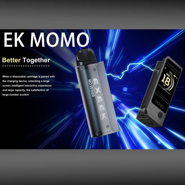 EK-MOMO special Super Capacity Cigarette Cartridges STRAWBERRY flavor 30W max output disposable Zero maintenance vapor - Image 3