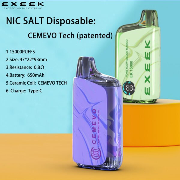 EK 15000 CHERRY JUICE flavor High-capacity disposable vape - Image 4