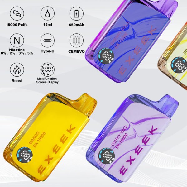 EK 15000 CHERRY JUICE flavor High-capacity disposable vape - Image 3